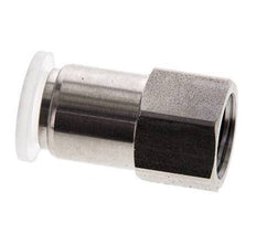 10mm x G1/4'' Push-in Fitting with Female Threads Stainless Steel/PA EPDM/PTFE