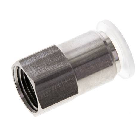 12mm x G3/8'' Push-in Fitting with Female Threads Stainless Steel/PA EPDM/PTFE