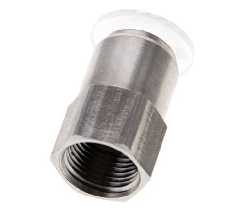 12mm x G3/8'' Push-in Fitting with Female Threads Stainless Steel/PA EPDM/PTFE