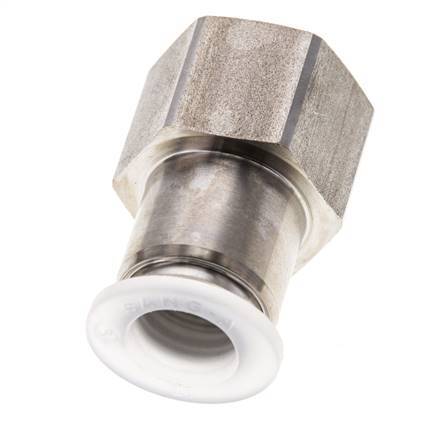 Racor de 12mm x G1/2'' con rosca hembra Acero inoxidable/PA EPDM/PTFE