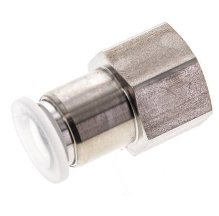 Racor de 12mm x G1/2'' con rosca hembra Acero inoxidable/PA EPDM/PTFE