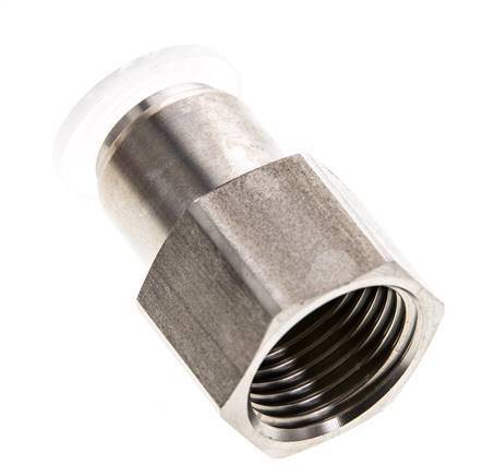 Racor de 12mm x G1/2'' con rosca hembra Acero inoxidable/PA EPDM/PTFE