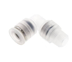 Racor de 6mm x R1/8'' 90deg con rosca macho Latón FKM Giratorio