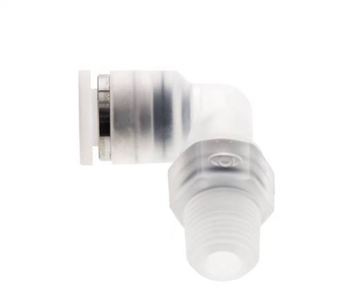 Racor de 6mm x R1/8'' 90deg con rosca macho Latón FKM Giratorio