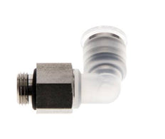 Racor de 6mm x G1/8'' 90deg con rosca macho PA/Acero inoxidable EPDM Giratorio