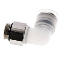 12mm x G3/8'' 90deg Elbow Push-in Fitting with Male Threads PA/Stainless Steel EPDM Rotatable