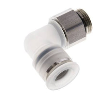 12mm x G3/8'' 90deg Elbow Push-in Fitting with Male Threads PA/Stainless Steel EPDM Rotatable