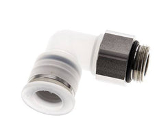 12mm x G3/8'' 90deg Elbow Push-in Fitting with Male Threads PA/Stainless Steel EPDM Rotatable