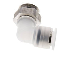 12mm x G1/2'' 90deg Elbow Push-in Fitting with Male Threads PA/Stainless Steel EPDM Rotatable