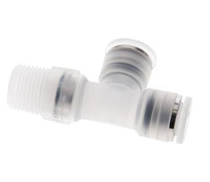 10mm x R3/8'' Right Angle Tee Push-in Fitting with Male Threads PA EPDM FDA Rotatable