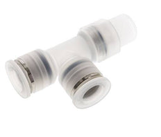 Racor en T en ángulo recto de 12mm x R3/8'' con rosca macho Latón/PA 66 NBR Giratorio