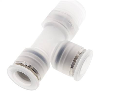 12mm x R1/2'' Right Angle Tee Push-in Fitting with Male Threads PA EPDM FDA Rotatable