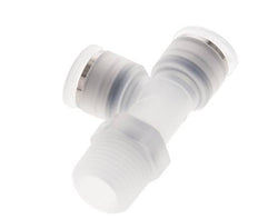 12mm x R1/2'' Right Angle Tee Push-in Fitting with Male Threads PA EPDM FDA Rotatable