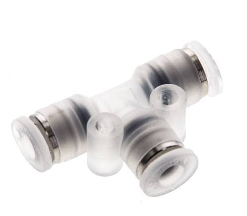 Racor en T de 4 mm PA 66 NBR