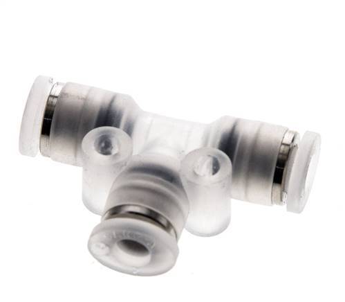 Racor en T de 4 mm PA 66 NBR