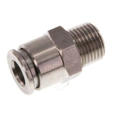 6mm x R1/8'' Push-in Fitting with Male Threads Stainless Steel FKM