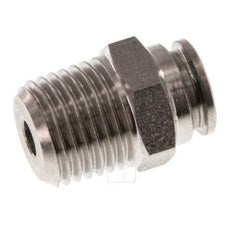 Racor de 6mm x R1/4'' con rosca macho Acero inoxidable FKM