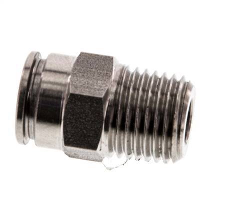 Racor de 8mm x R1/4'' con rosca macho Acero inoxidable FKM