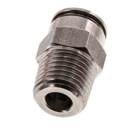 8mm x R1/4'' Push-in Fitting with Male Threads Stainless Steel FKM