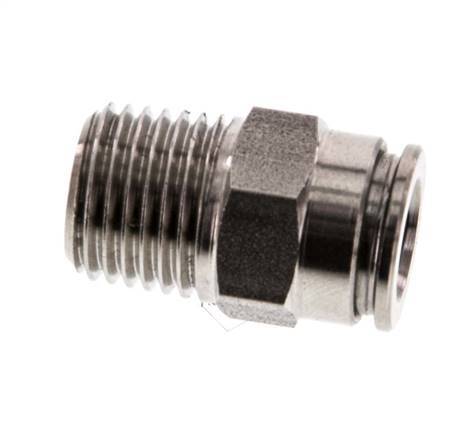 Racor de 8mm x R1/4'' con rosca macho Acero inoxidable FKM