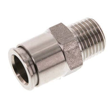 10mm x R1/4'' Push-in Fitting with Male Threads Stainless Steel FKM