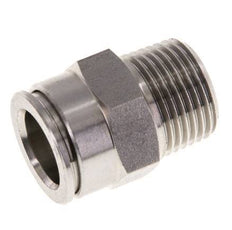 12mm x R3/8'' Push-in Fitting with Male Threads Stainless Steel FKM