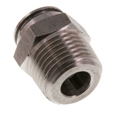 12mm x R1/2'' Push-in Fitting with Male Threads Stainless Steel FKM