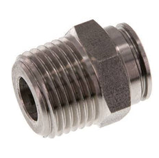 12mm x R1/2'' Push-in Fitting with Male Threads Stainless Steel FKM