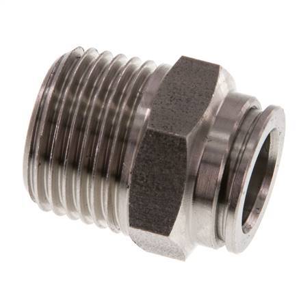 12mm x R1/2'' Push-in Fitting with Male Threads Stainless Steel FKM