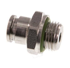 4mm x G1/8'' Push-in Fitting with Male Threads Stainless Steel FKM