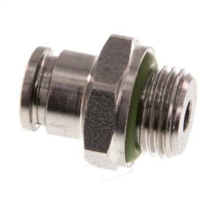 Racor de 4mm x G1/8'' con rosca macho Acero inoxidable FKM