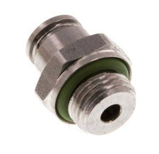 4mm x G1/8'' Push-in Fitting with Male Threads Stainless Steel FKM
