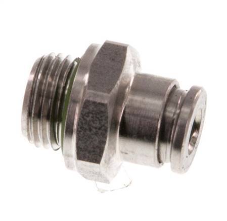 Racor de 4mm x G1/8'' con rosca macho Acero inoxidable FKM