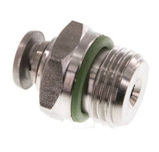 4mm x G1/4'' Push-in Fitting with Male Threads Stainless Steel FKM