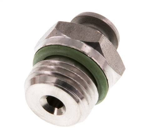 4mm x G1/4'' Push-in Fitting with Male Threads Stainless Steel FKM