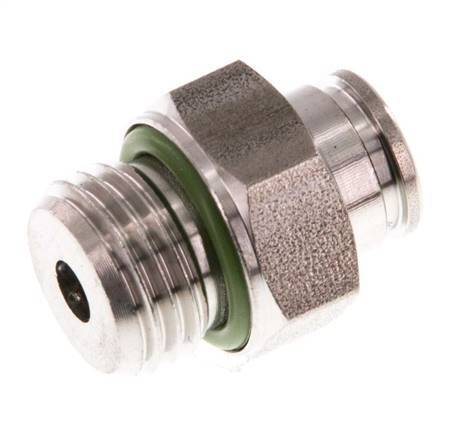 Racor de 6mm x G1/4'' con rosca macho Acero inoxidable FKM