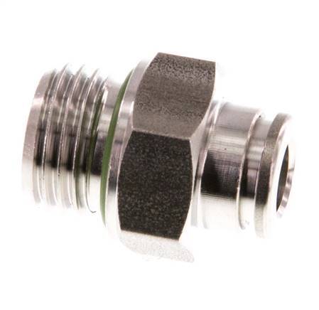 Racor de 6mm x G1/4'' con rosca macho Acero inoxidable FKM