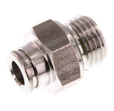 Racor de 6mm x G1/4'' con rosca macho Acero inoxidable FKM