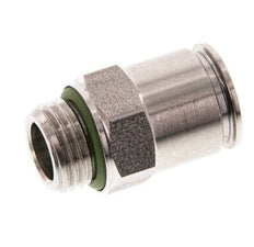 10mm x G1/4'' Push-in Fitting with Male Threads Stainless Steel FKM