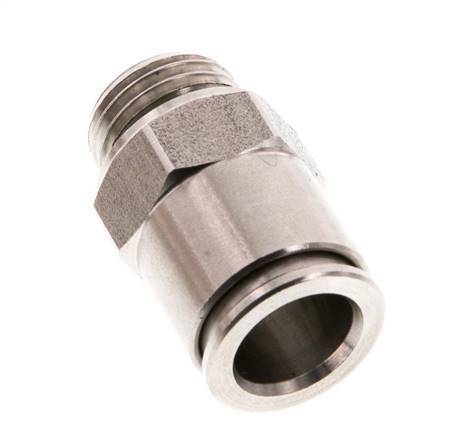 10mm x G1/4'' Push-in Fitting with Male Threads Stainless Steel FKM