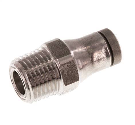 Racor de 4mm x 1/8'' NPT con rosca macho Acero inoxidable FKM