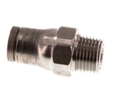 Racor de 6mm x 1/8'' NPT con rosca macho Acero inoxidable FKM