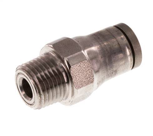 Racor de 6mm x 1/8'' NPT con rosca macho Acero inoxidable FKM