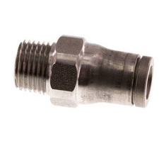 Racor de 6mm x 1/8'' NPT con rosca macho Acero inoxidable FKM