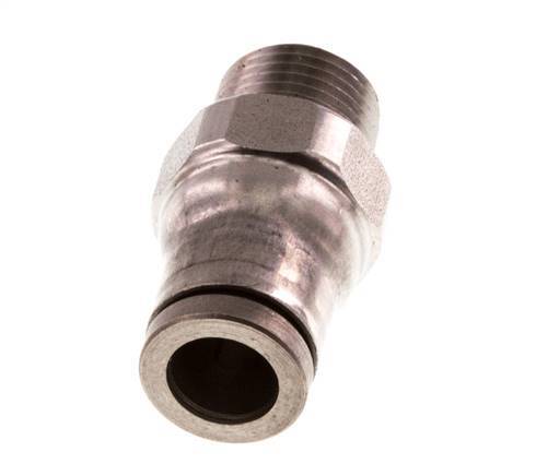 Racor de 6mm x 1/8'' NPT con rosca macho Acero inoxidable FKM