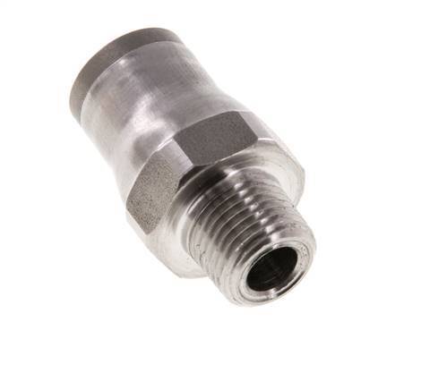 Racor de 8mm x 1/8'' NPT con rosca macho Acero inoxidable FKM