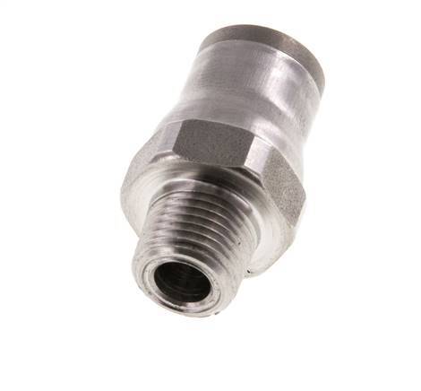 Racor de 8mm x 1/8'' NPT con rosca macho Acero inoxidable FKM