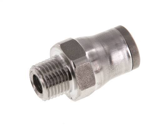 Racor de 8mm x 1/8'' NPT con rosca macho Acero inoxidable FKM