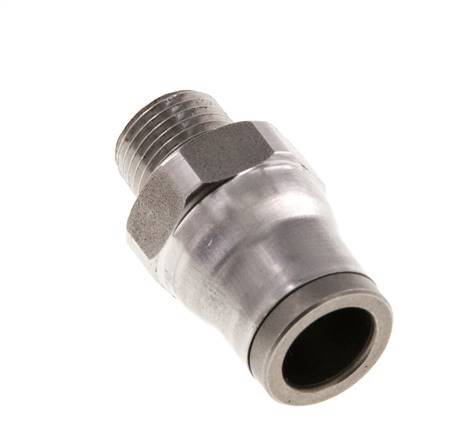Racor de 8mm x 1/8'' NPT con rosca macho Acero inoxidable FKM