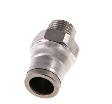 Racor de 8mm x 1/8'' NPT con rosca macho Acero inoxidable FKM
